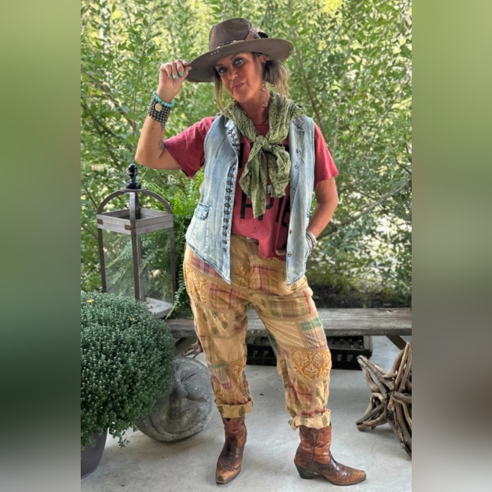 Patchwork Boyfriend Jeans - image 1